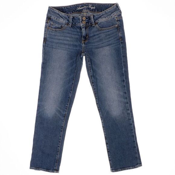 American Eagle Outfitters Denim - American Eagle Artist Jeans Size 4 Womens Cropped Blue Denim Measure 27x23.5